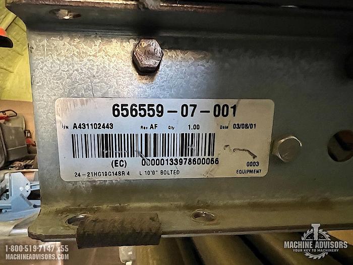 Used Uline Heavy Duty Gravity Roller Conveyor Sections (90)