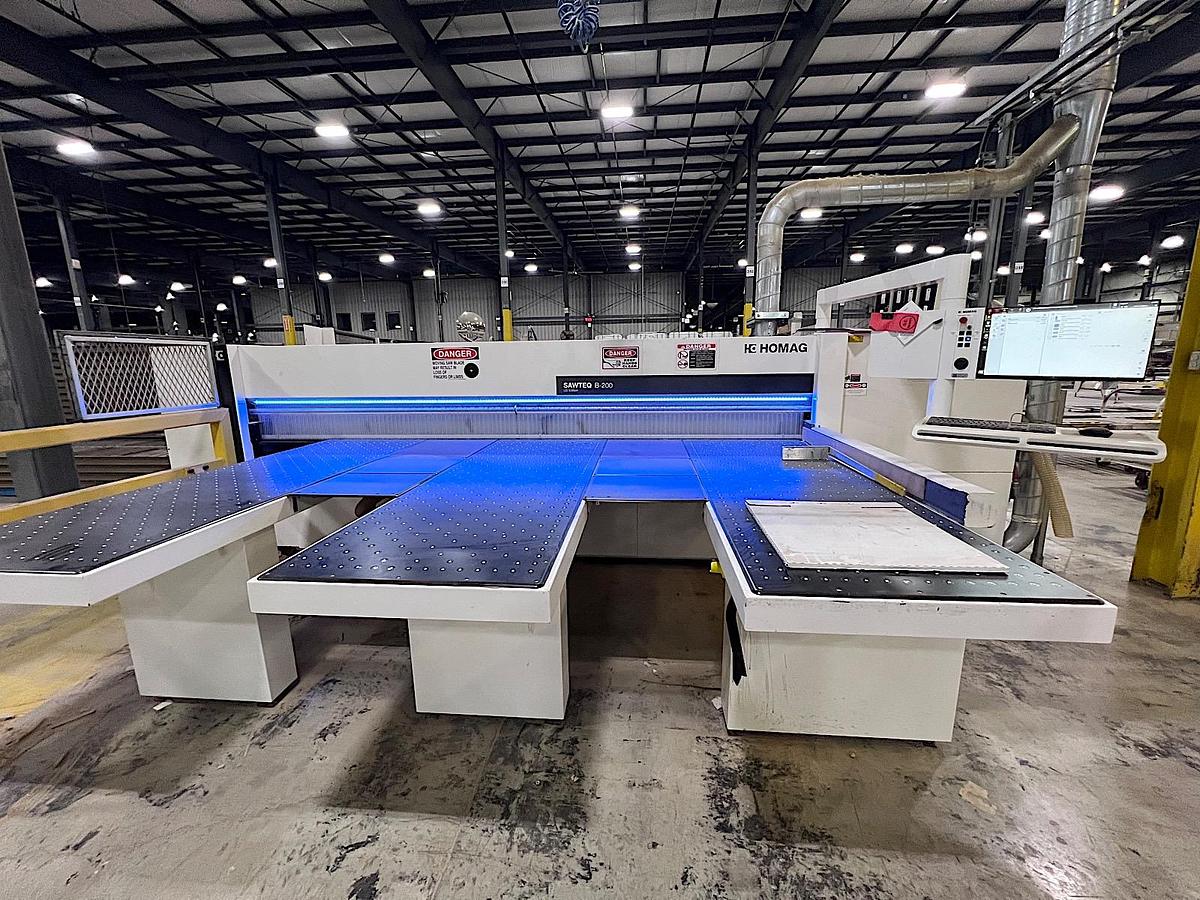 Used 2021 Homag SAWTEQ B-200 HPL200/38/16 Rear Load Automatic Panel Saw