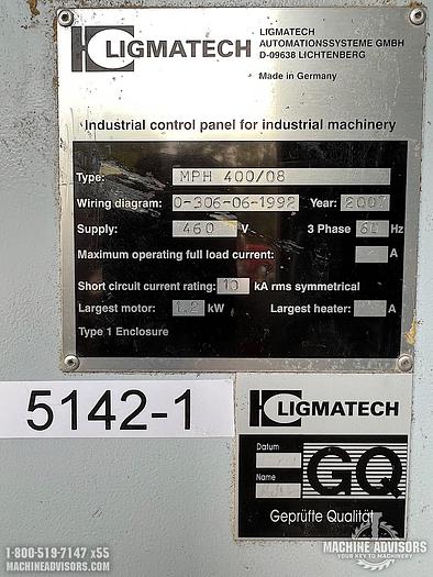 Used 2007 Ligmatech MPH 400 Case Clamp