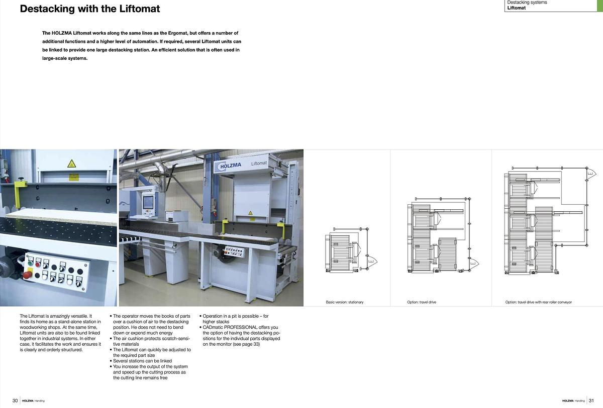 Used 2015 HOMAG / HOLZMA LIFTOMAT HAU A25/12 STACKER