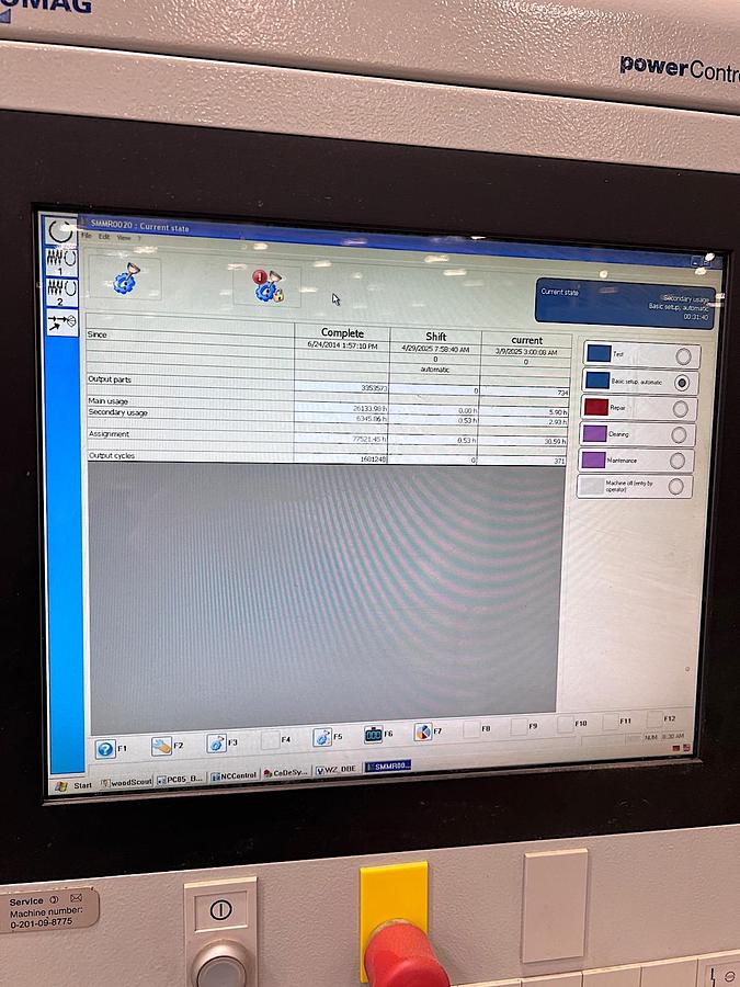 Used Homag BOF 712/32/18 CNC Pod and Rail Machine with Twin Tables