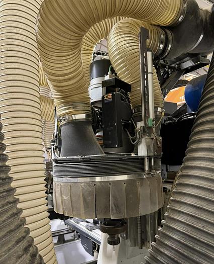 Used Biesse Rover B 1650 Edge - 5 Axis CNC Router - Contour Edgebander Pod and Rail