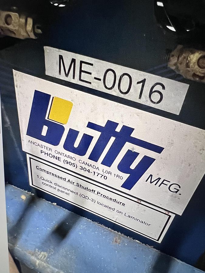 Used Butty Pneumatic Layup Table