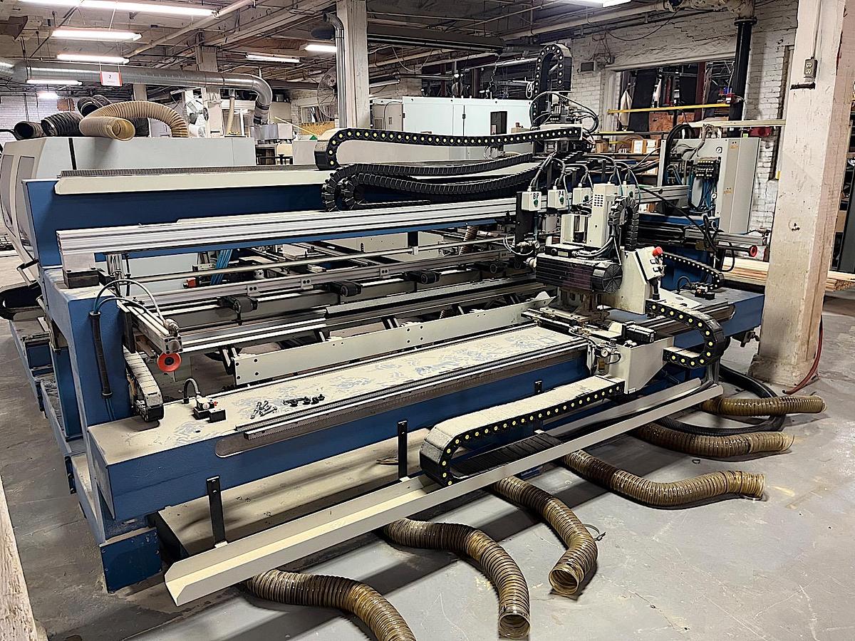 Used Friulmac IDRAMAT-S/TC-4/2500 Double End Tenoner w/ Outfeed CNC Routing