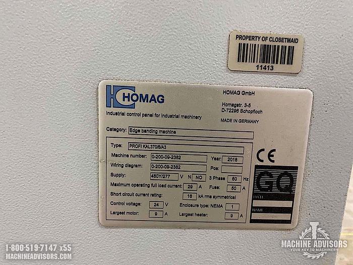 Used 2018 Homag Profi KAL370/6/A3