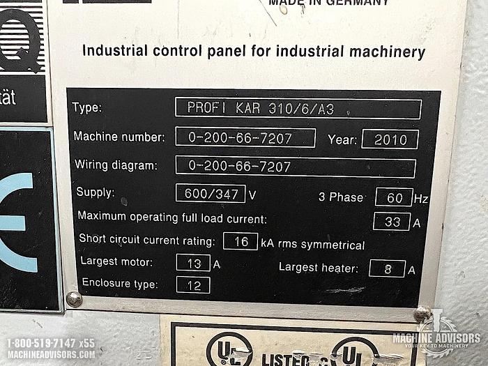 Used 2010 Homag Profi KAR 310/6/A3 Edgebander (Right)