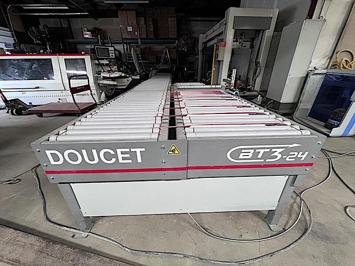 Used 2017 Doucet (BT3-24) Return Conveyor for 16' Edgebander