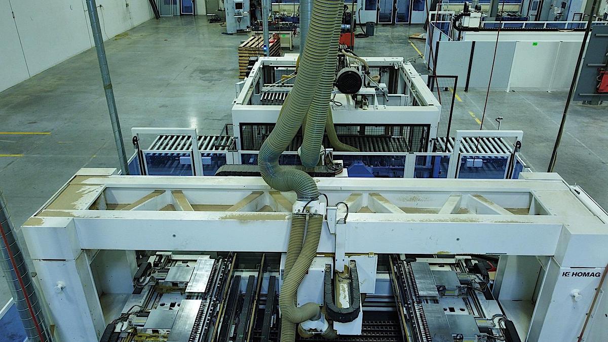 Used 2019 Homag Drillteq C-500 / BHT500 Gantry Flexible Automatic Feed-Through Drilling Machine w/ TSH501 Unloader