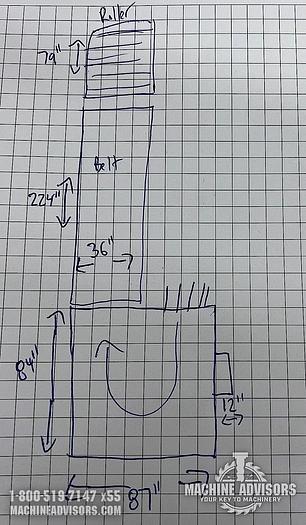 Used 2013 Ligmatech ZHR 01/L/075 Boomerang Auto Return Conveyor
