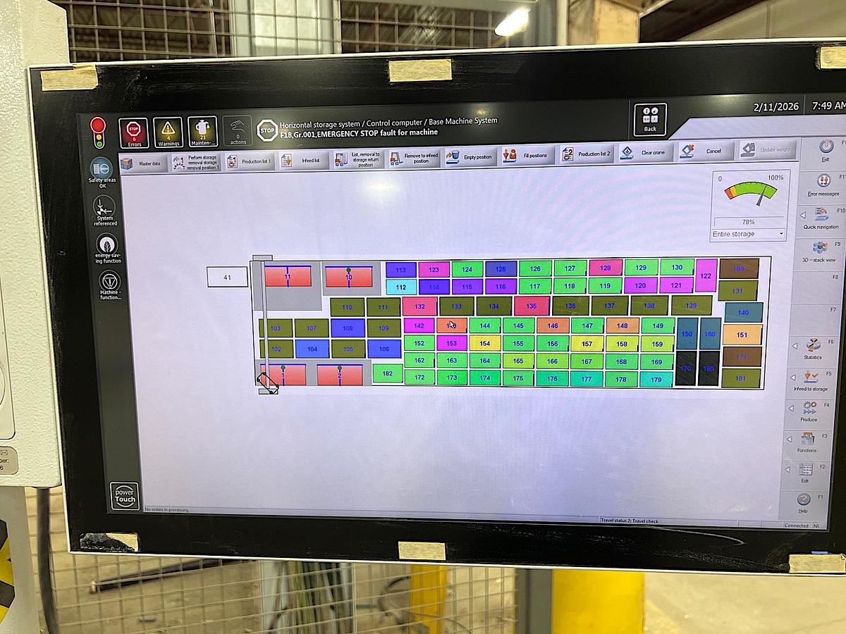 Used 2015 Homag Storeteq TLF 411 Panel Storage System
