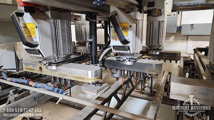 Used Fam CF400 Vertical Feed-Through Drilling Machine