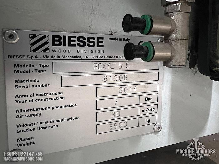 Used 2014 Biesse Roxyl 5.5