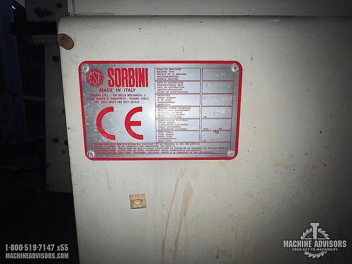 Used 2001 Sorbini T/20MF Roller Coater