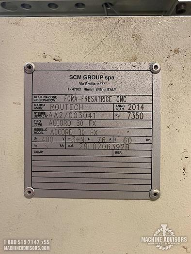 Used 2014 SCM Accord 30 FX 5-Axis CNC Router Machining Center