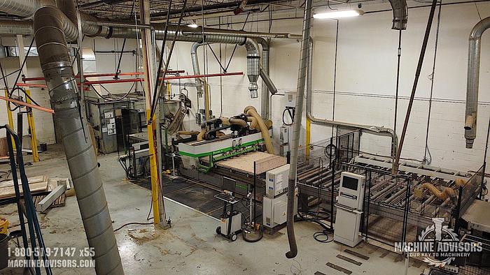 Used 2011 Biesse Rover A2231G Nested Base CNC Router Machining Center with Off-loader