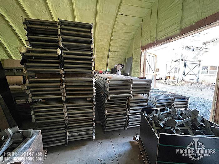 Used Uline Heavy Duty Gravity Roller Conveyor Sections (90)