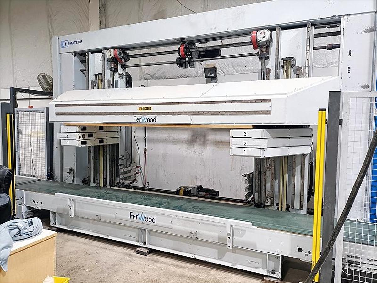 Used Homag / Ligmatech MDE Feed Through Case Clamp