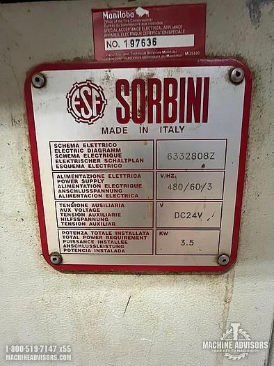 Used Sorbini T/20-SP-1 Roller Coater Finishing Machine