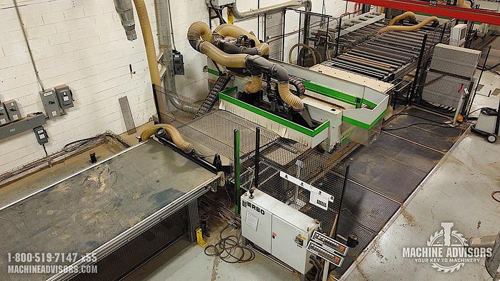 Used 2011 Biesse Rover A2231G Nested Base CNC Router Machining Center with Off-loader