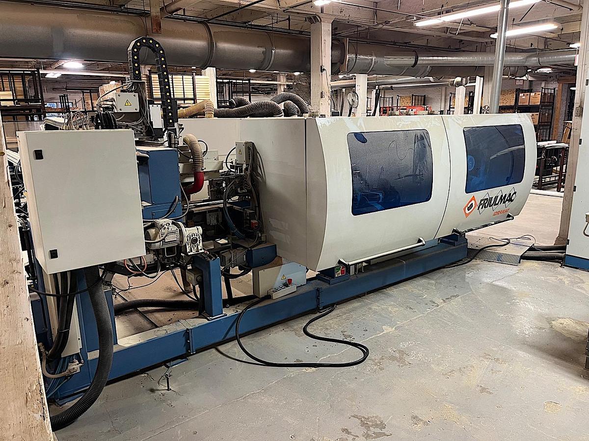 Used Friulmac IDRAMAT-S/TC-4/2500 Double End Tenoner w/ Outfeed CNC Routing