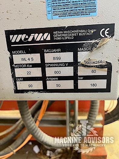 Used Weima WL4S Wood Waste Shredder/Grinder