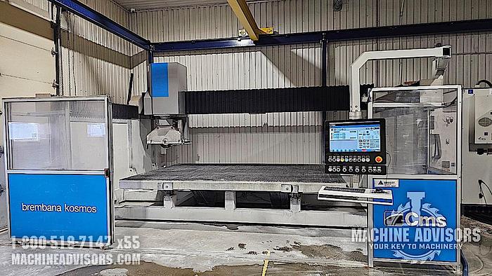Used CMS Brembana Kosmos 5-Axis CNC Monolithic Bridge Saw