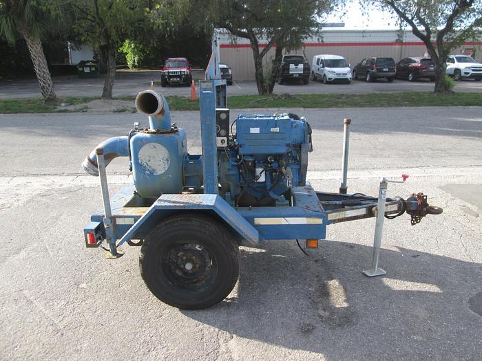 Used Trailer Mounted Thompson 6" Centrifugal Water Pump