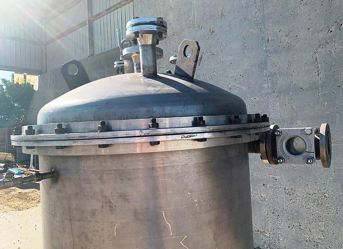 Used Tank, 150 Gallon, S/st, DT/DB, Bolted Top Head #S743961