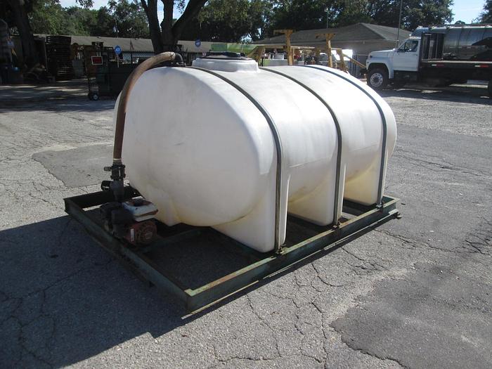 Used Skid Mounted 1000 Gallon Poly Tank