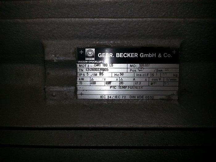 Usado BECKER VACUUM PUMPS-500 m3/h-295 CFM