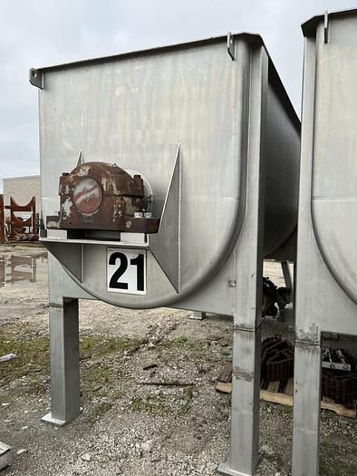 Used 250 CU. FT. RIBBON BLENDER - T316 S/S - 75 HP