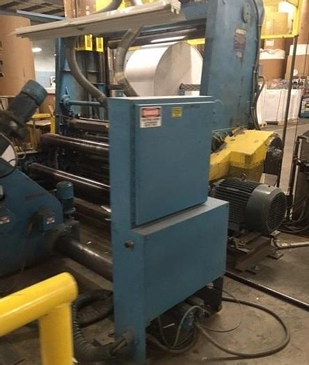 Used 72" (1.82M) BERSTROM TWO DRUM SLITTER REWINDER 40" OD REW