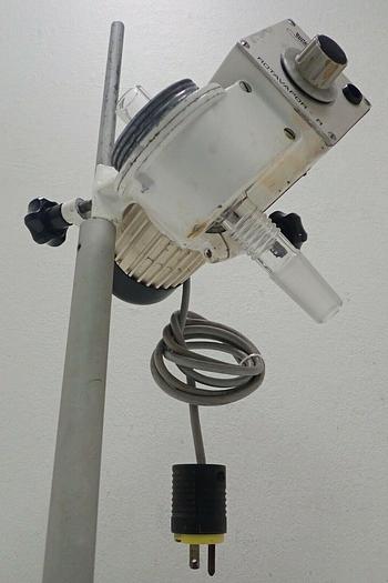 Used Buchi Rotavapor R Type KRvr 65/45 Rotary Evaporator Head with Glass and Stand