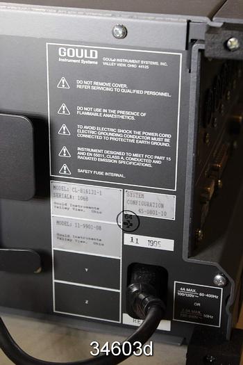 Used Goulds TA11 Portable 8-Channel Chart Recorder #34603