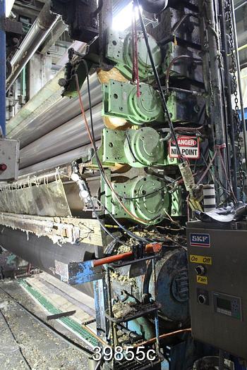 Used Black Clawson 5-Roll Open Stack Calender, 156" #39855