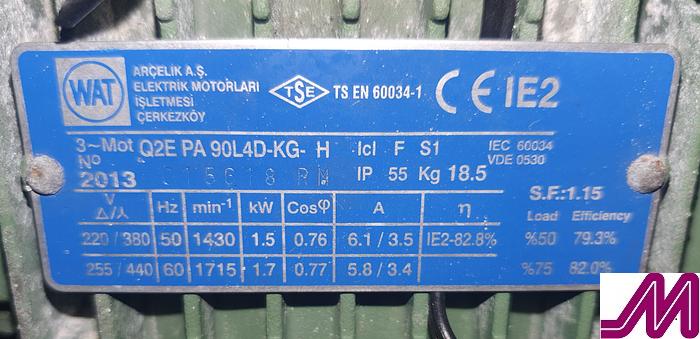 Used 2013 Alfa Laval Optilobe 32 Rotary Lobe Pump