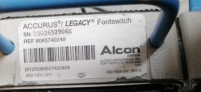 Gebraucht Alcon Legacy Series 20000 Phacoemulsifier Emulsifier Aspirator + Fußschalter, LHP005895