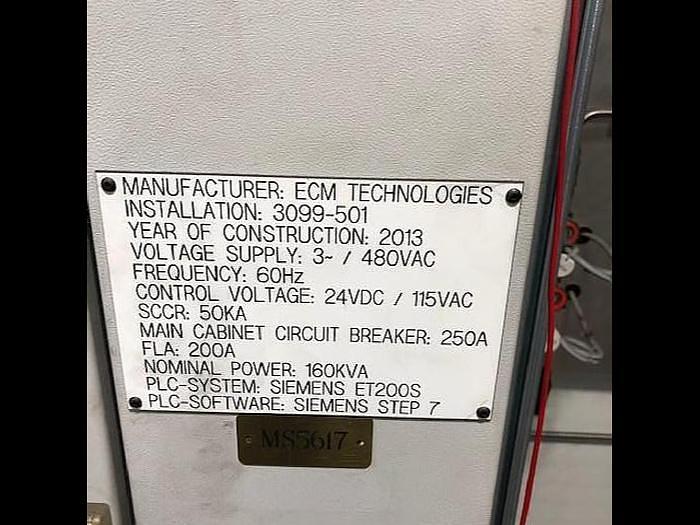 Used 2013 ECM TECHNOLOGIES VACUUM CARBURIZING FURNACE