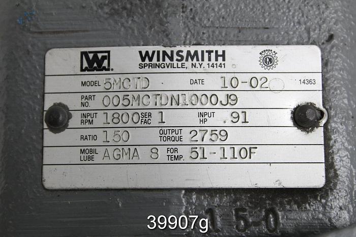 Used Winsmith 5MCTD Gear Drive #39907