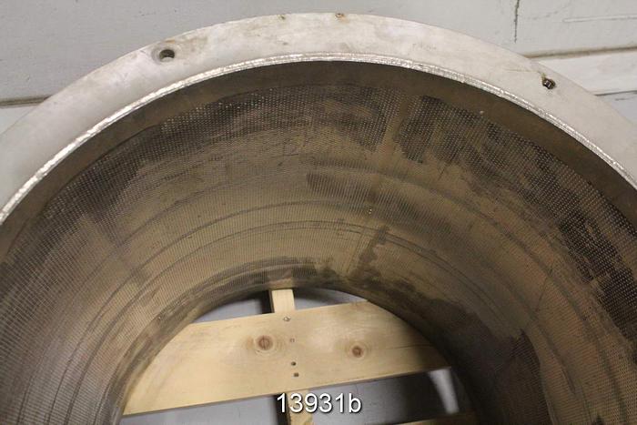 Used Black Clawson 24P Pressure Screen Basket, .062" Holes #13931