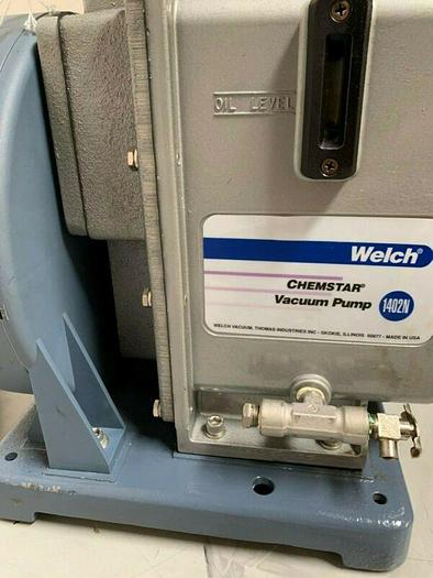 Used Welch 1402N-01 DuoSeal Rotary Vane Vacuum Pump