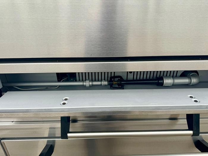 Used Marsal SD-1048 STACKED Double Pizza Deck Oven on casters