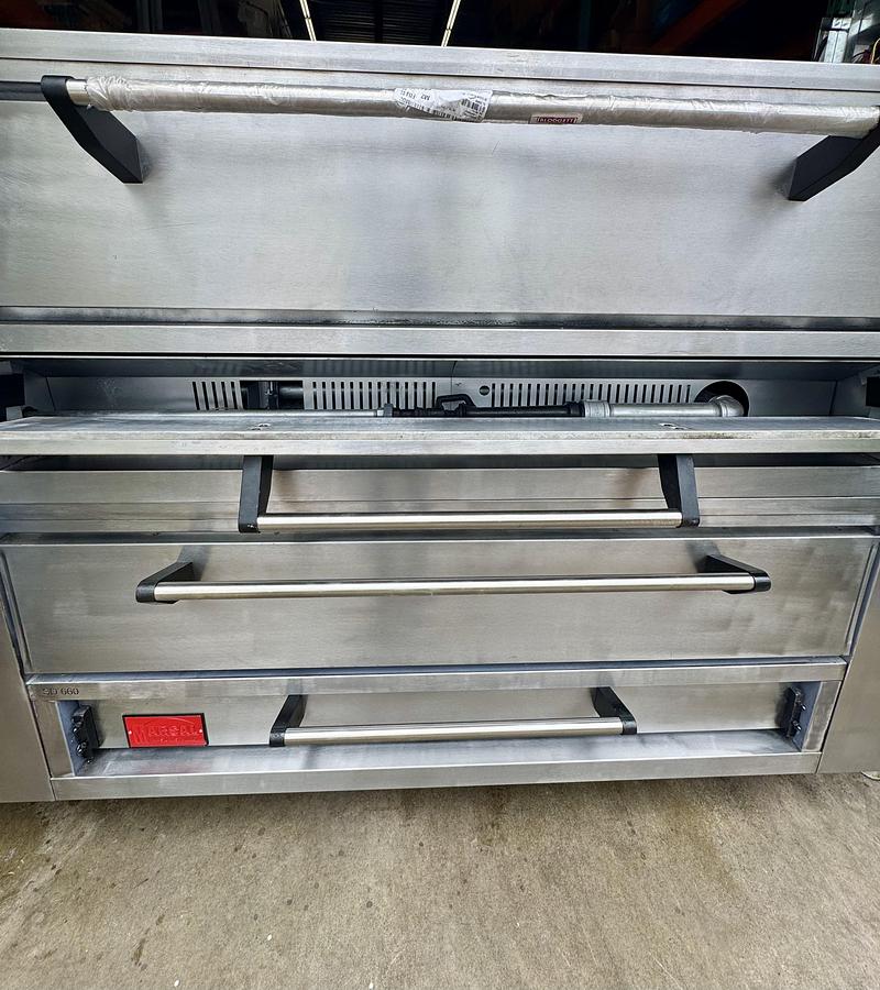 Refurbished Marsal SD-660STACKED Floor Model Double Pizza Deck Oven - Natural Gas