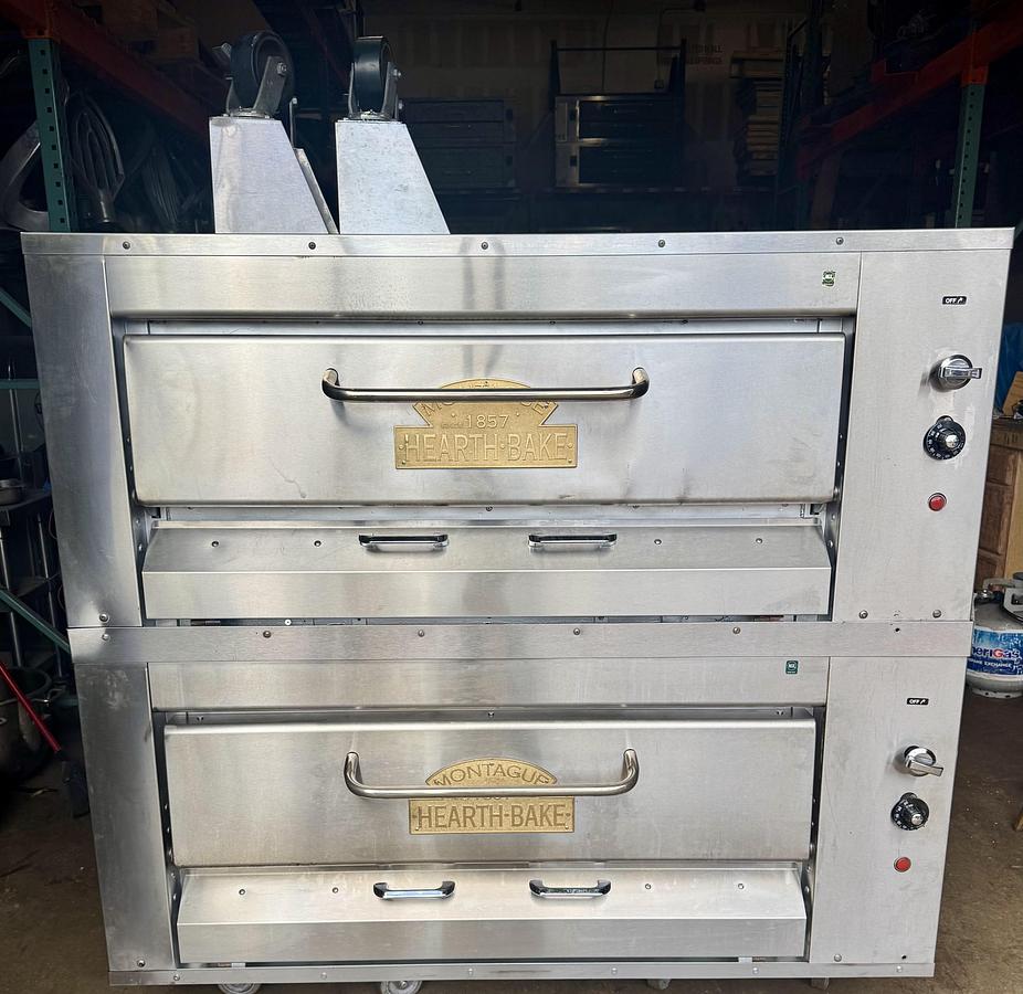 Refurbished Montague Company 23P-2 62" Gas Double Deck Pizza Oven