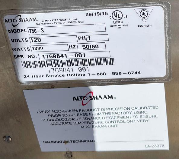 Used Alto-Shaam 750-S Holding Cabinet - Mobile Holds 10 Food Pans, 120V