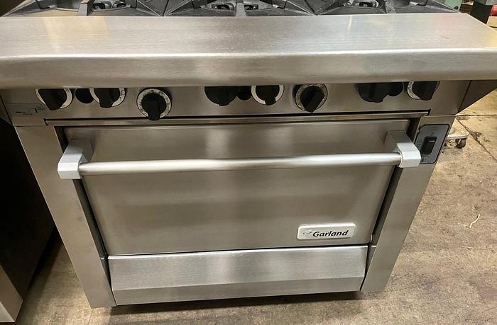 Used Garland reconditioned 6 burner with convection oven