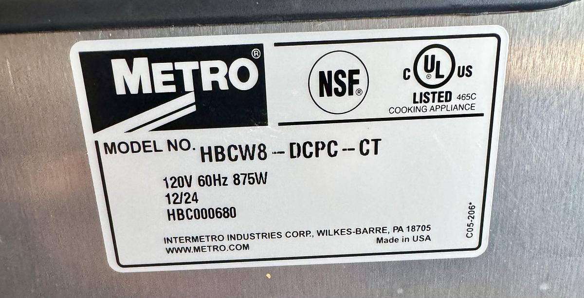 Used Metro HBCW8-DCPC-CT 25 Inch Insulated Holding Cabinet Pass-thru Countertop