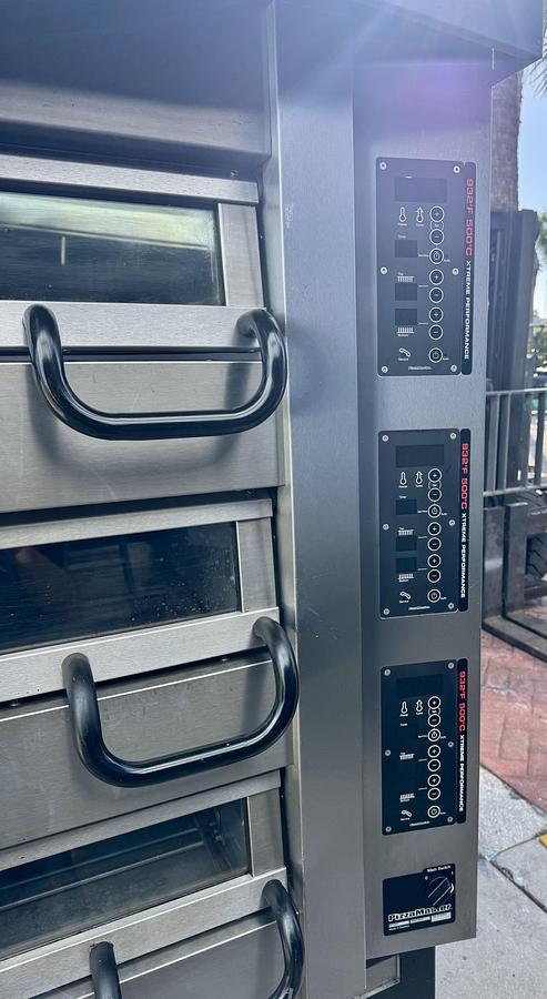 Refurbished PizzaMaster 700 Series Floor Model Triple Multi-Purpose Deck Oven