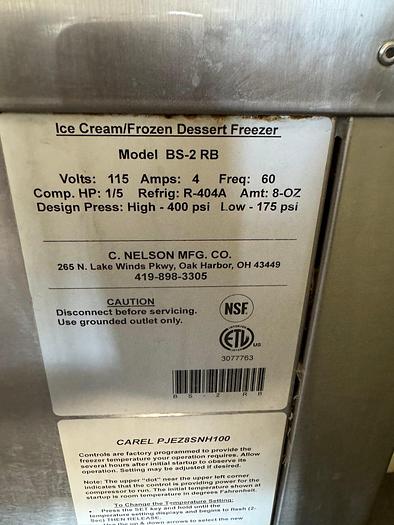 Used Nelson BS-2 Single Row Dip Cabinet