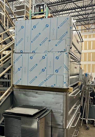 Used Blodgett 1060 completely reconditioned 6 pie pizza double stacked oven